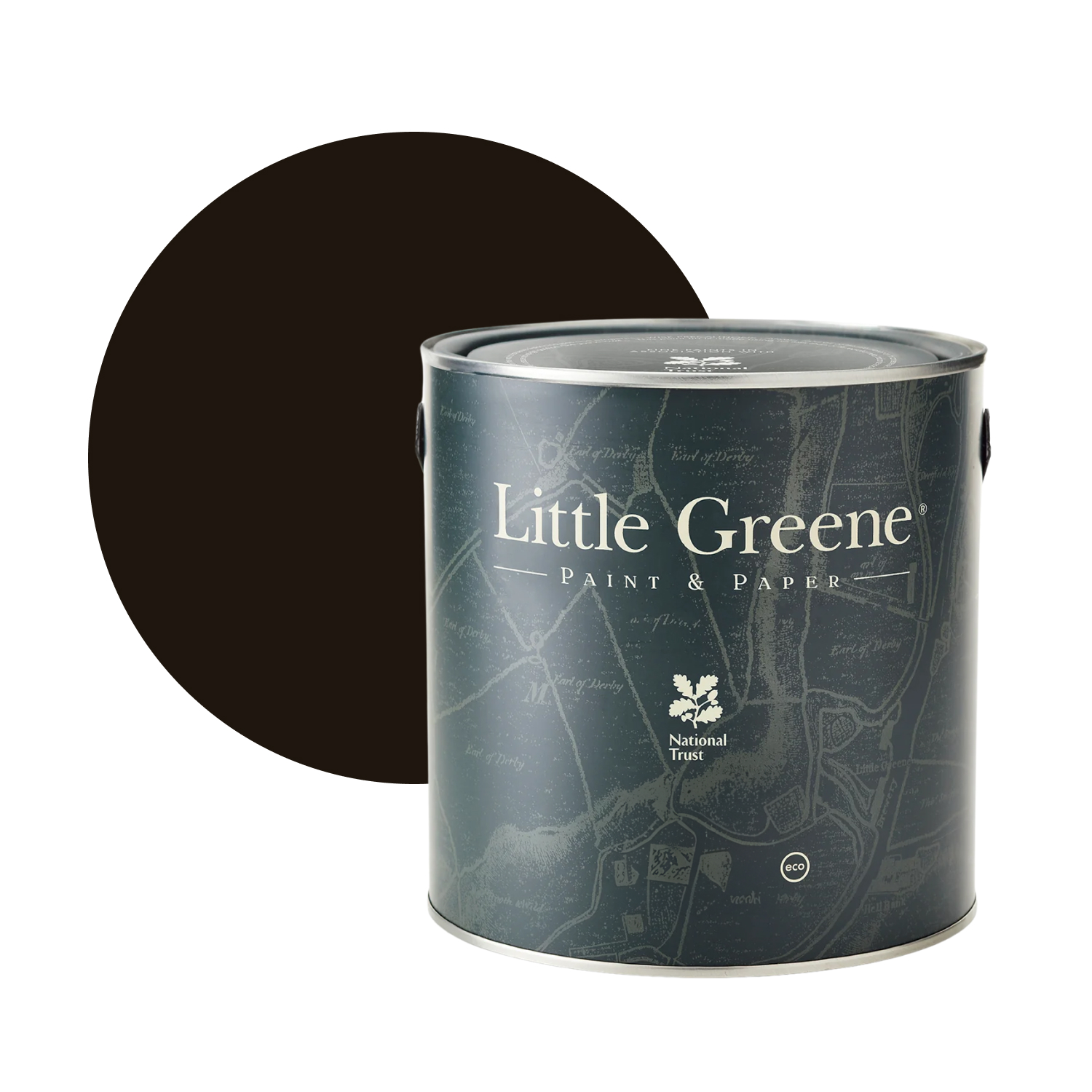 Little Greene Intelligent Masonry Paint - Chocolate Colour No. 124 - 5L