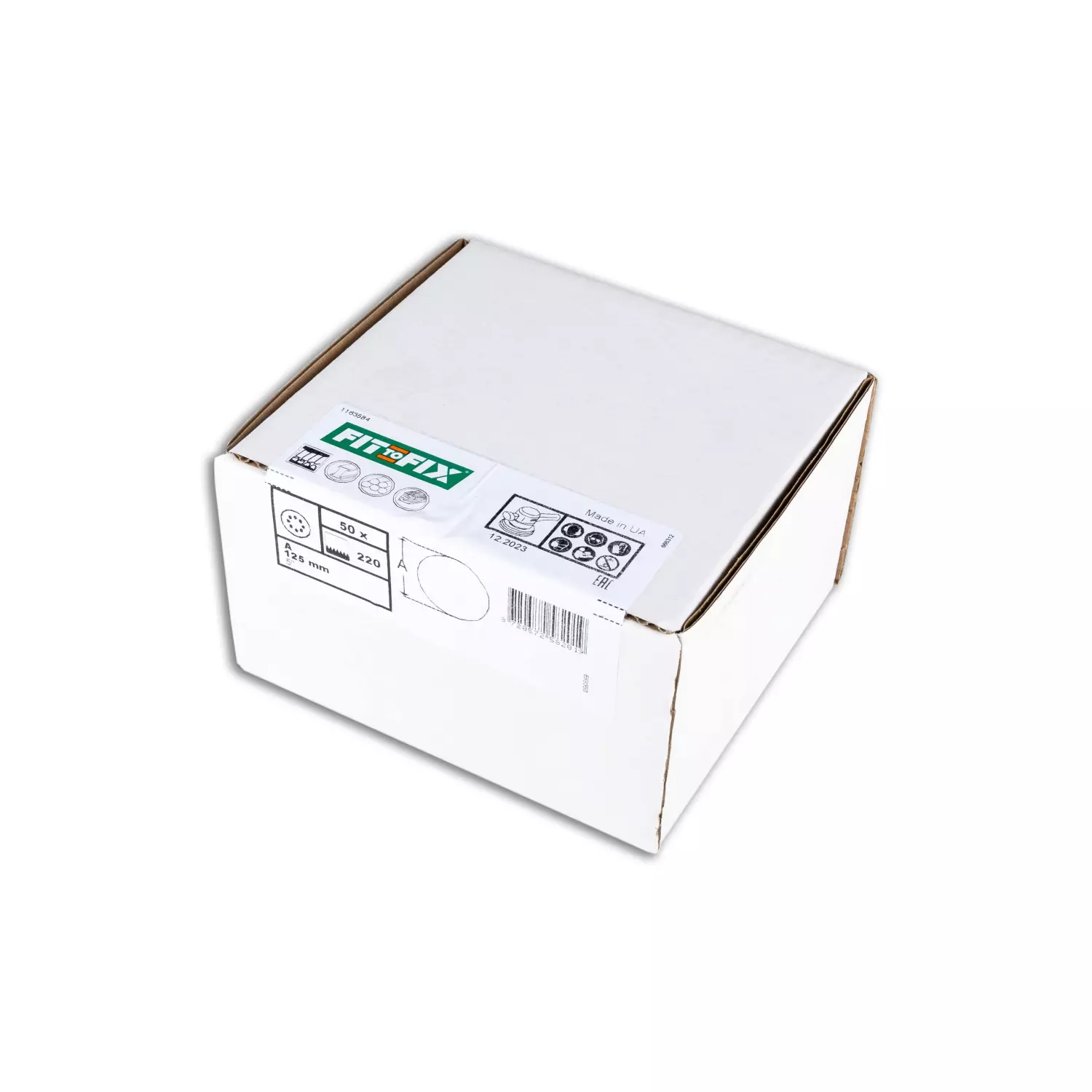 Fit-to-Fix Schuurschijf - P220 - Rond 125mm (50st) thumbnail 2