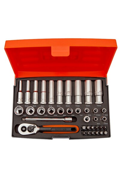 Bahco SL25L 37-delige Doppenset - 1/4"