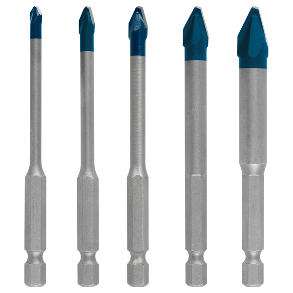 Bosch 2608900597 5-delige HardCeramic HEX-9 Borenset - 4/5/6/8/10 Mm