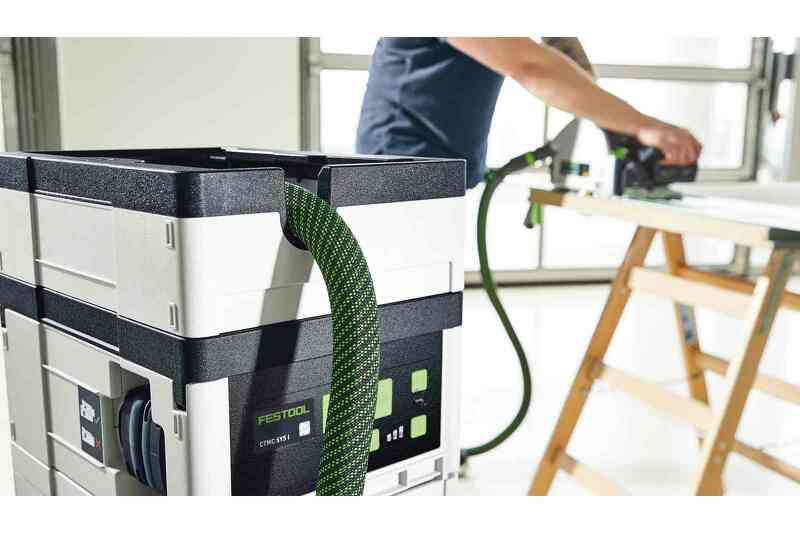 Festool CTMC SYS I-Basic 36V (2x18V) Li-Ion Accu Stofzuiger - M-klasse - 2400l/min - Detailed view of the product
