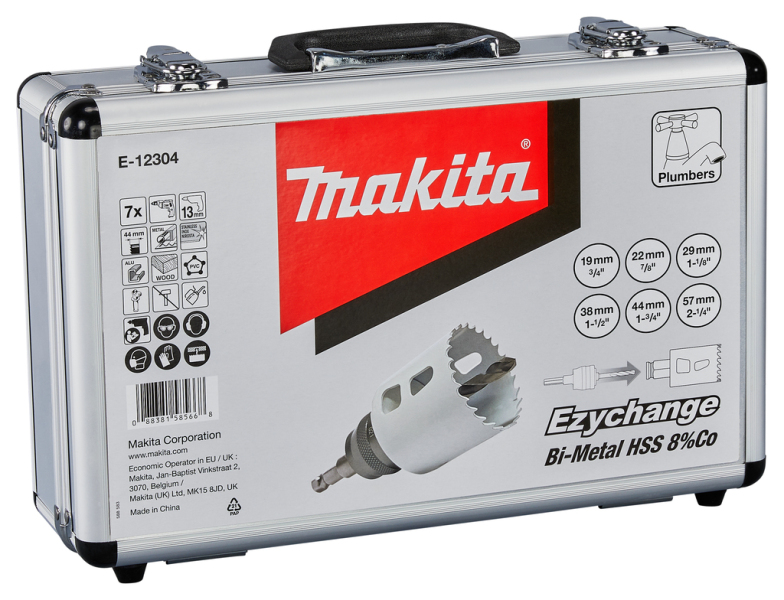 Makita E-12304 7-delige Gatzaagset In Koffer - 44mm - Hout/metaal - Ezychange Snelwisseladapter - Detailed view of the product