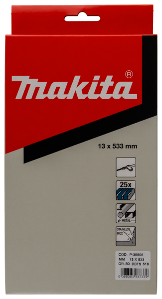 Makita P-39506 Schuurband K80 533x13 Blue - Detailed view of the product