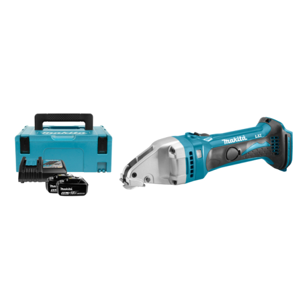Makita DJS161RTJ 18V Li-Ion Accu Plaatschaar Set (2x 5.0Ah Accu) In Mbox afbeelding