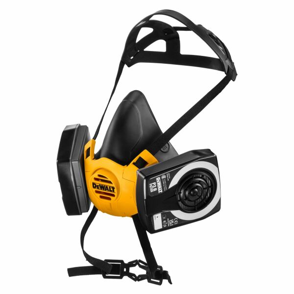 DeWalt DXIR1HMLP3 Lichtgewicht Halfgelaatsmasker Met P3 Filters - Maat L