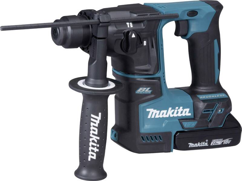 Makita DHR171RAJ 18V Li-Ion Accu SDS-plus Boorhamer Set (2x 2.0Ah Accu) In Mbox - 1,2J - Koolborstelloos