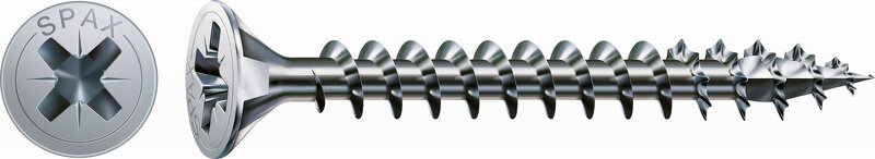SPAX 1081010400353 Universele Schroef - Z2 - 4.0 X 35mm - Verzonken Kop - Voldraad - WIROX (200st)