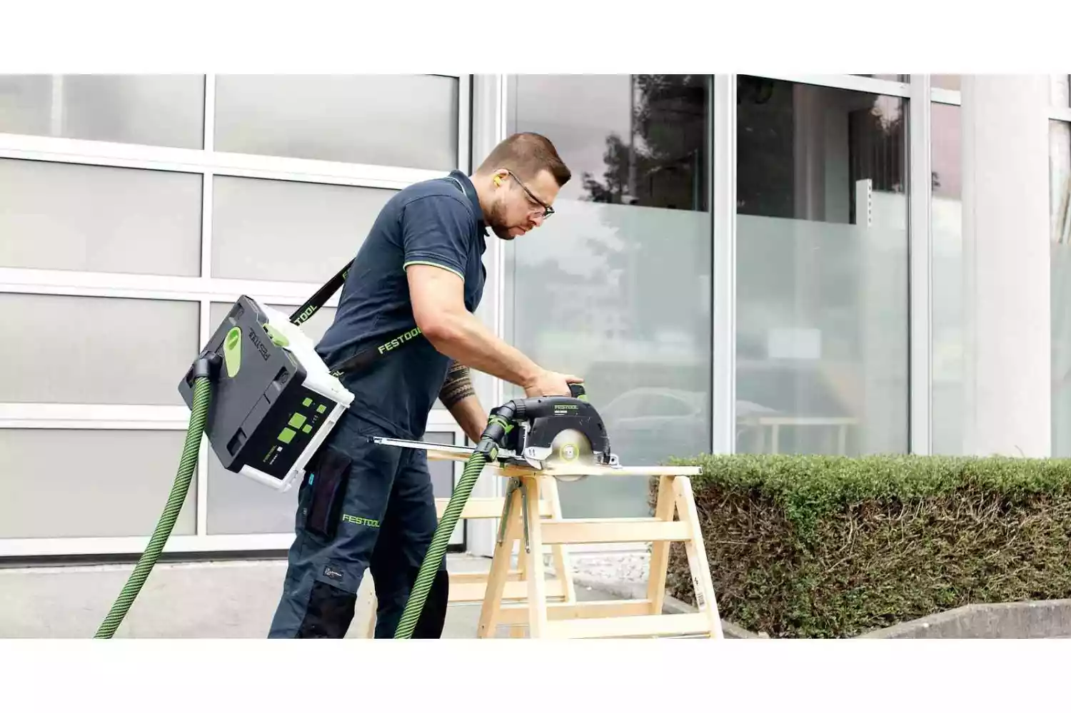 Festool CTMC SYS HPC 4,0 I-Plus 36V (2x18V) Li-Ion Accu Stofzuiger Set (4x4.0Ah) - 2400L/min - M-klasse thumbnail 4