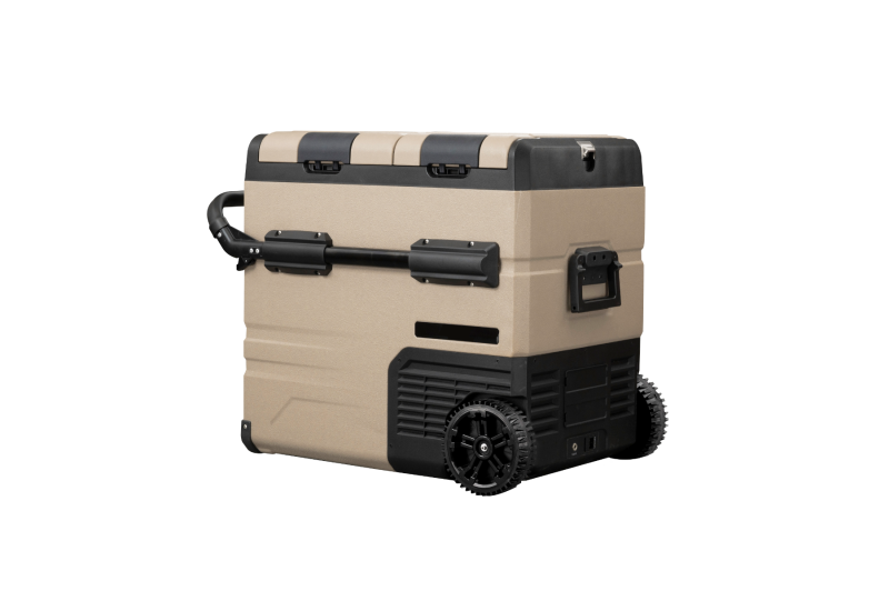 Steamy-E Elektrische Compressor Koelbox Op Wielen - Dual Zone - 55 liter - Sandstone