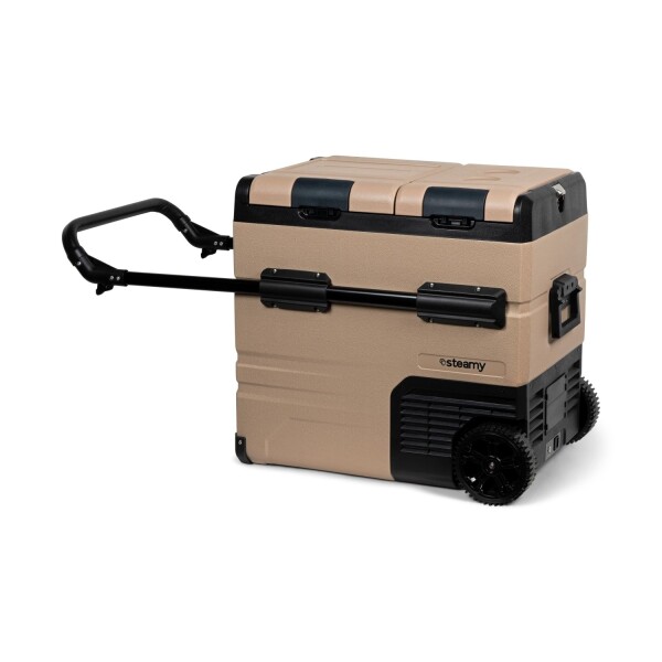 Steamy-E SECTAW55 Dual Zone Elektrische Compressor Koelbox Op Wielen - 55L - Detailed view of the product