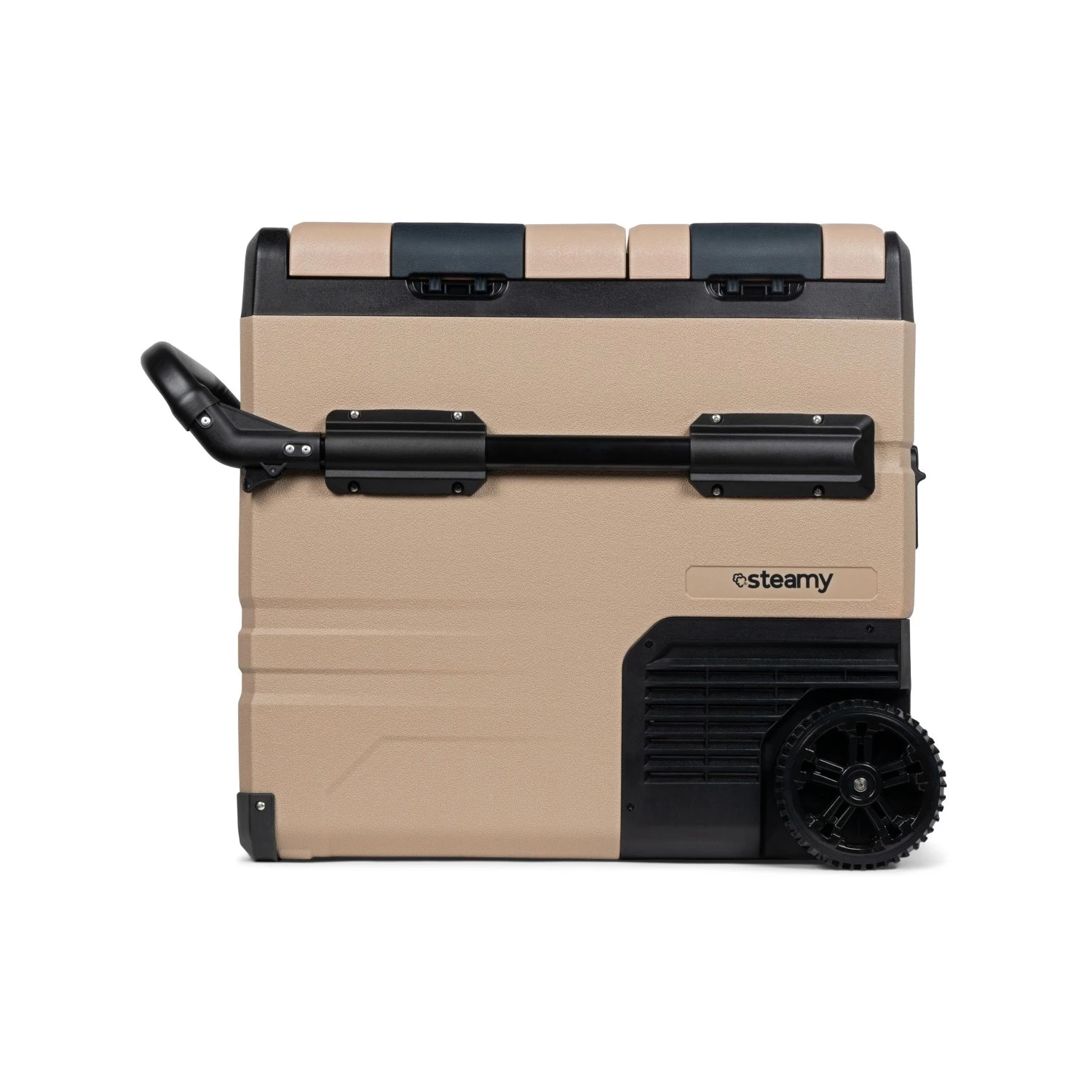 Steamy-E SECTAW55 Dual Zone Elektrische Compressor Koelbox Op Wielen - 55L