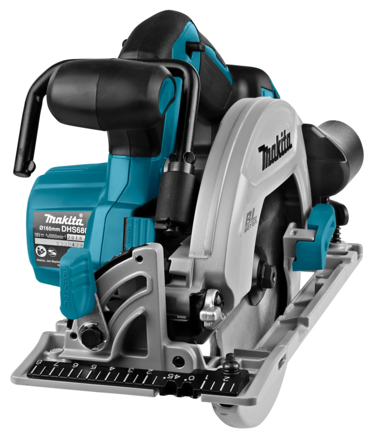 Makita DHS680Z 18V Li-Ion Accu Cirkelzaag Body - 165mm - Linkshandig - Koolborstelloos thumbnail 3