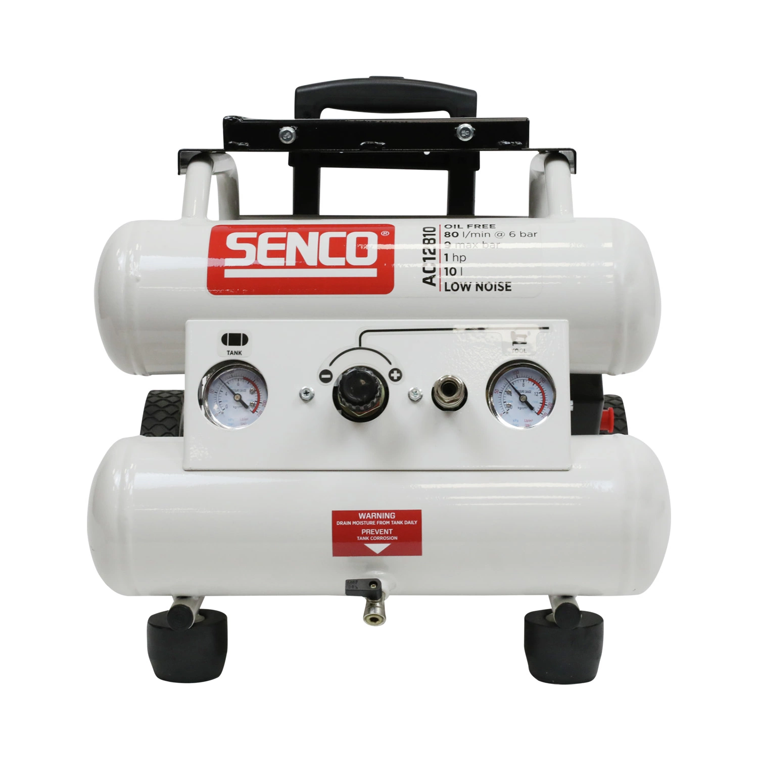 Gereedschapcentrum Senco AC12810 Compressor - Geluidsarm - 750W - 9 Bar - 10L - 80L/m aanbieding