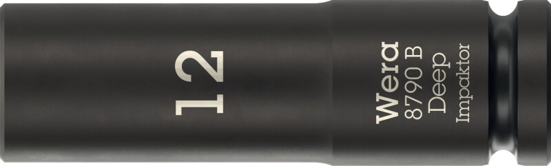Wera 05005553001 8790 B Impaktor Deep Lange Krachtdop - 3/8"- Zeskant - 12 X 63 Mm