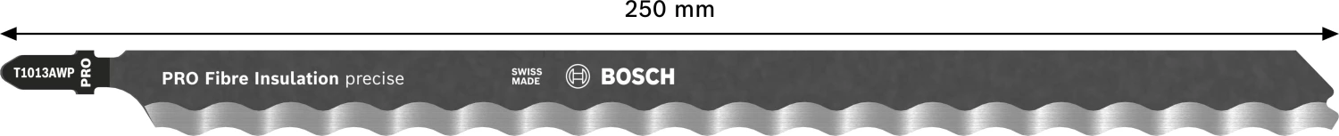 Bosch PRO T1013AWP Fibre Insulation Precise Decoupeerzaagblad - 250mm - Wol (3st) thumbnail 4