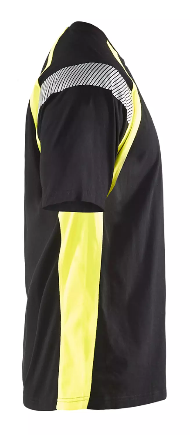 Blåkläder 3332 T-shirt Visible Zwart/geel - XXL thumbnail 4