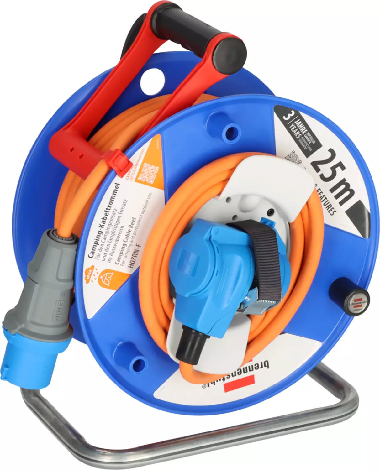 Brennenstuhl 1182470100 Garant G CEE 3 IP44 Kabelhaspel - 25m - H07RN-F 3G2,5