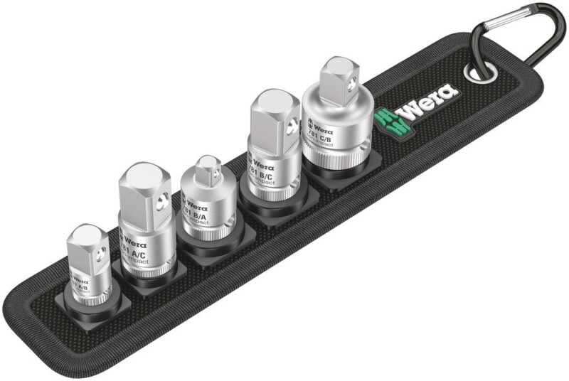 Wera 05042680001 6-delige 781/5 Set 1 Adapterset In Riem - 1/4"+ 3/8"+ 1/2" - Default image for the product