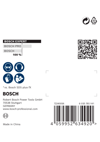 Bosch 2608901621 EXPERT SDS Clean Plus Connector Voor Hamerboor - Detailed view of the product