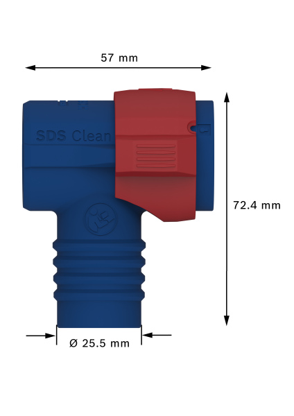 Bosch 2608901621 EXPERT SDS Clean Plus Connector Voor Hamerboor - Detailed view of the product