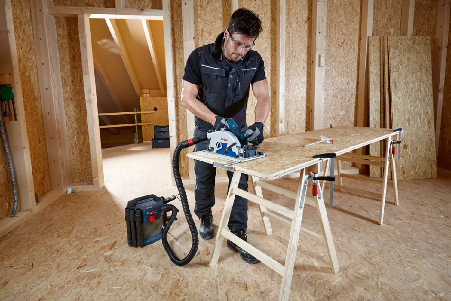 Bosch GKS 18V-68 GC 18V Li-Ion Accu BiTurbo Cirkelzaag Body In L-Boxx - 190 X 30mm - Koolborstelloos thumbnail 4