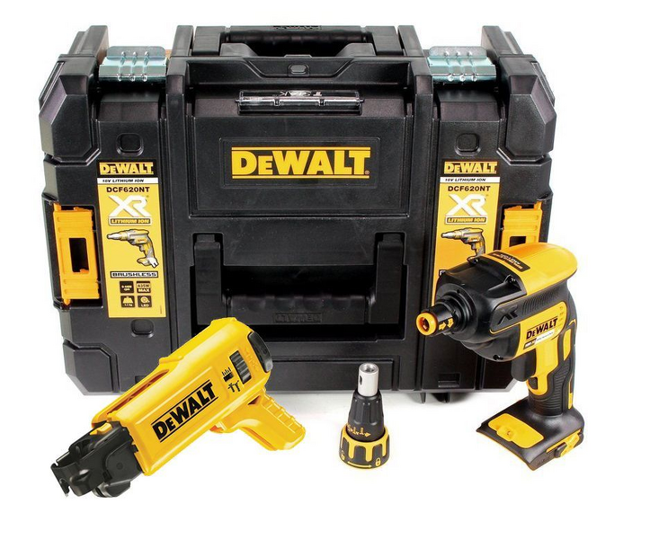 DeWALT DCF620NT 18V Li-Ion Accu Gipsschroefmachine Body In TSTAK + Gratis Bandschroefmechanisme - Koolborstelloos