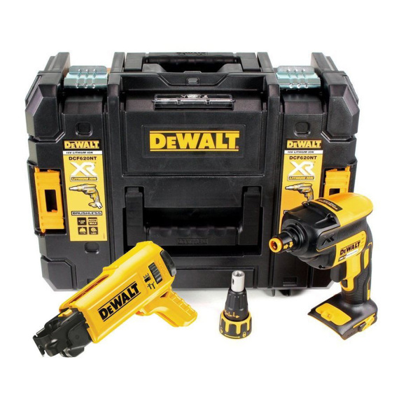DeWALT DCF620NT-XJ 18V Li-ion XR Accu Gipsschroefmachine Body In TSTAK + Gratis Bandschroefmechanisme - Koolborstelloos - 25-50mm - Default image for the product