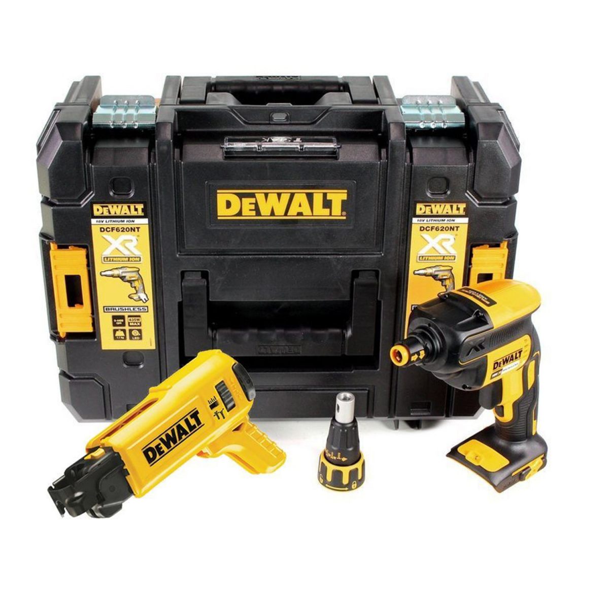 DeWALT DCF620NT-XJ 18V Li-ion XR accu gipsschroefmachine body in TSTAK + gratis bandschroefmechanisme - koolborstelloos - 25-50mm