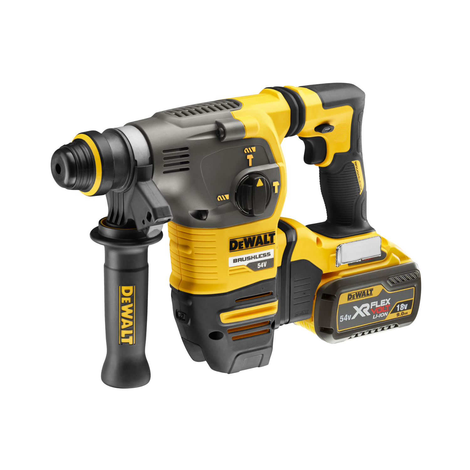 DeWalt DCH333X2 18V / 54V Li-Ion XR Flexvolt Accu SDS-plus combihamer set (2x 6.0Ah accu) in TSTAK - 35J - koolborstelloos