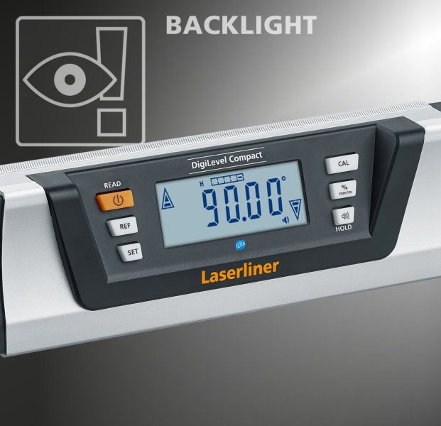 Laserliner DigiLevel Compact Digitale Waterpas In Tas - Magnetisch - Bluetooth - 230mm - Detailed view of the product
