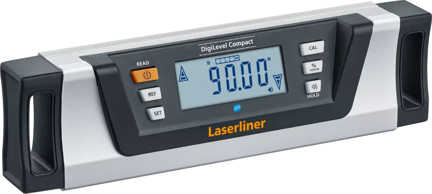 Laserliner DigiLevel Compact Digitale Waterpas In Tas - Magnetisch - Bluetooth - 230mm