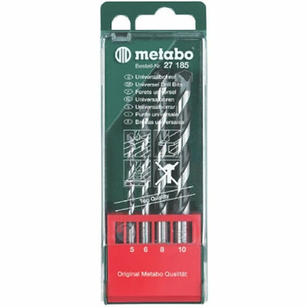 Metabo Borencassette hout-metaal-staal 4 delig