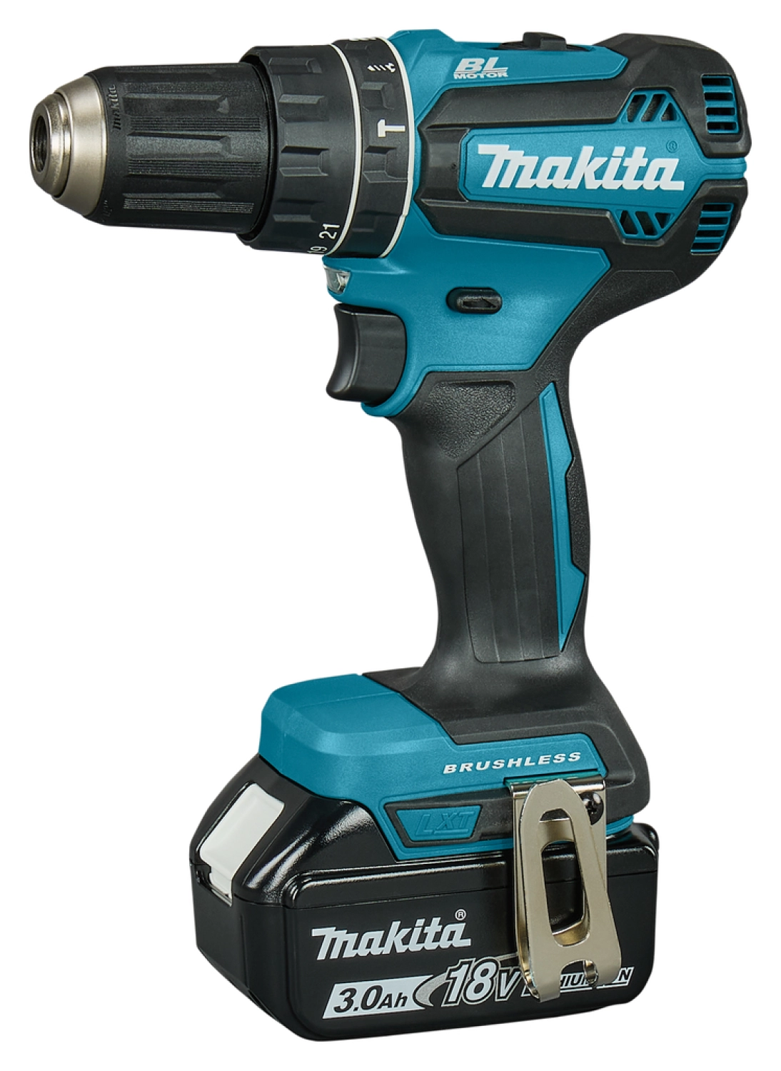 Makita DHP485SFE 18V Li-Ion Accu Klopboor- /schroefmachine Set (2x 3.0Ah Accu) In Koffer - Koolborstelloos thumbnail 2