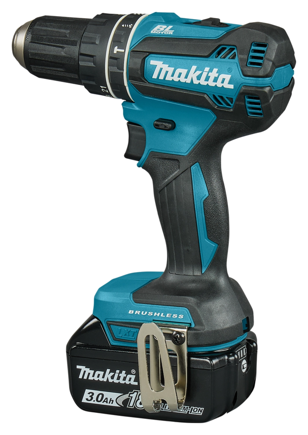 Makita DHP485SFE 18V Li-Ion Accu Klopboor- /schroefmachine Set (2x 3.0Ah Accu) In Koffer - Koolborstelloos thumbnail 4