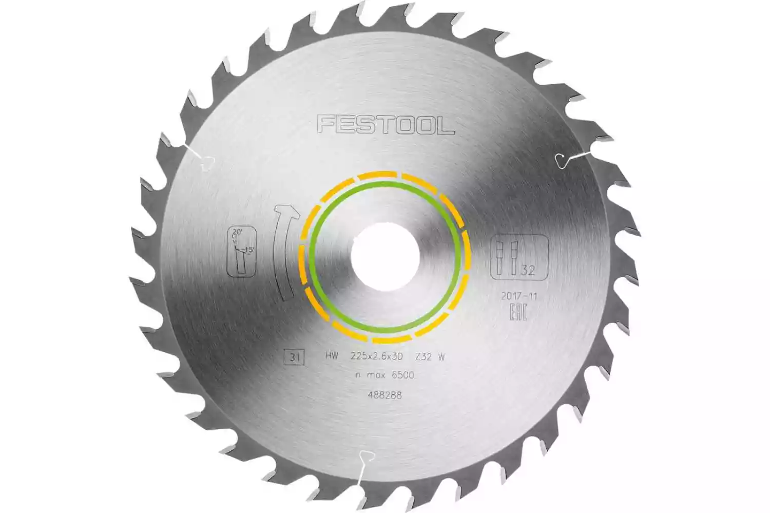 Festool 488288 / 225x2,6x30 W32 Cirkelzaagblad - 225 X 30 X 32T - Hout
