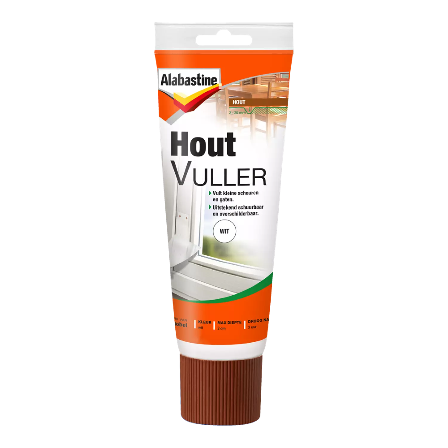 Alabastine Houtvuller - Pasta - Wit - 330g