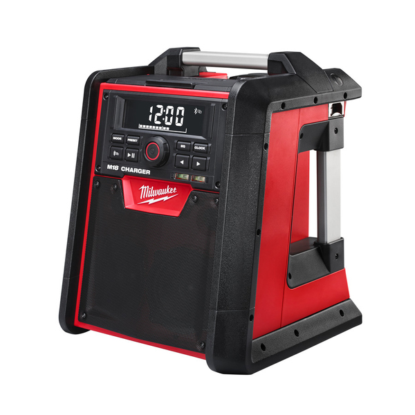 Milwaukee M18 RC-0 18V Li-Ion Accu Bouwradio Met Laadfunctie - Werkt Op Netstroom&Accu EAN: 4002395005420