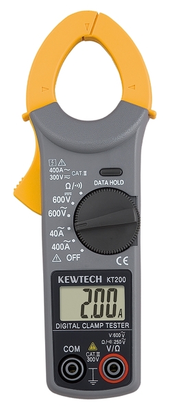Kyoritsu Kewtech KT200 Digitale Stroomtang - AC/DC 600V&AC 400A