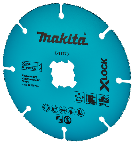 Makita E-11776 X-Lock Diamantdoorslijpschijf - 125x22,23x2mm - Detailed view of the product