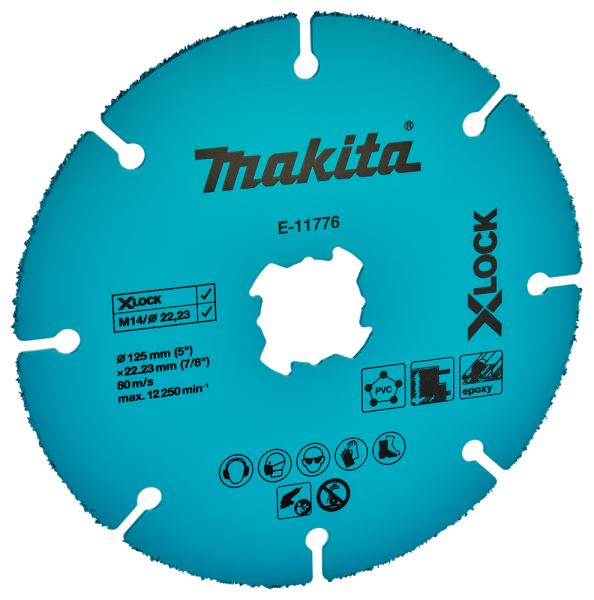 Makita E-11776 X-Lock Diamantdoorslijpschijf - 125x22,23x2mm - Detailed view of the product