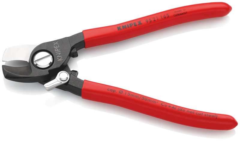 Knipex 9521165 Kabelschaar Met Openingsveer - 165mm - Detailed view of the product