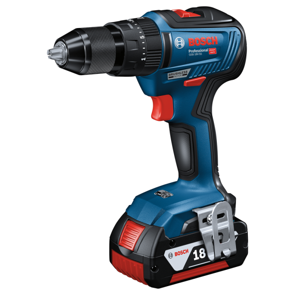 Bosch GSB 18V-55 18V Li-Ion Accu Schroefklopboormachine Set (2x 4.0Ah) In L-Boxx - Detailed view of the product