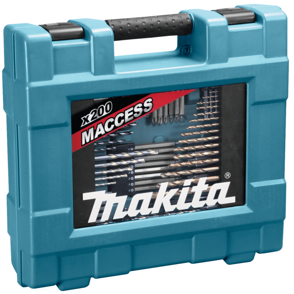 Makita D-37194 Bitset 200-delige In Koffer - Detailed view of the product