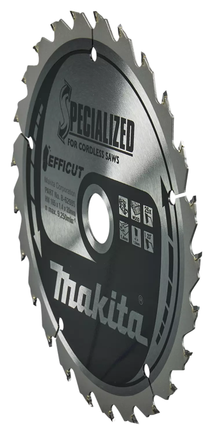 Makita B-62985 Cirkelzaagblad Hout - 165x20x1,4mm 25T thumbnail 3