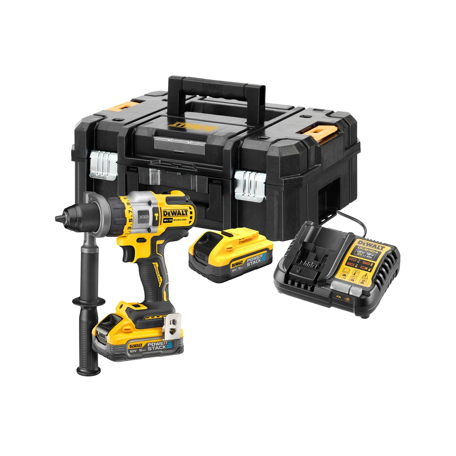 DeWALT DCD999H2T 18V Li-ion Accu Klopboor-/schroefmachine Set (2x 5.0Ah Accu) In TSTAK - 126Nm