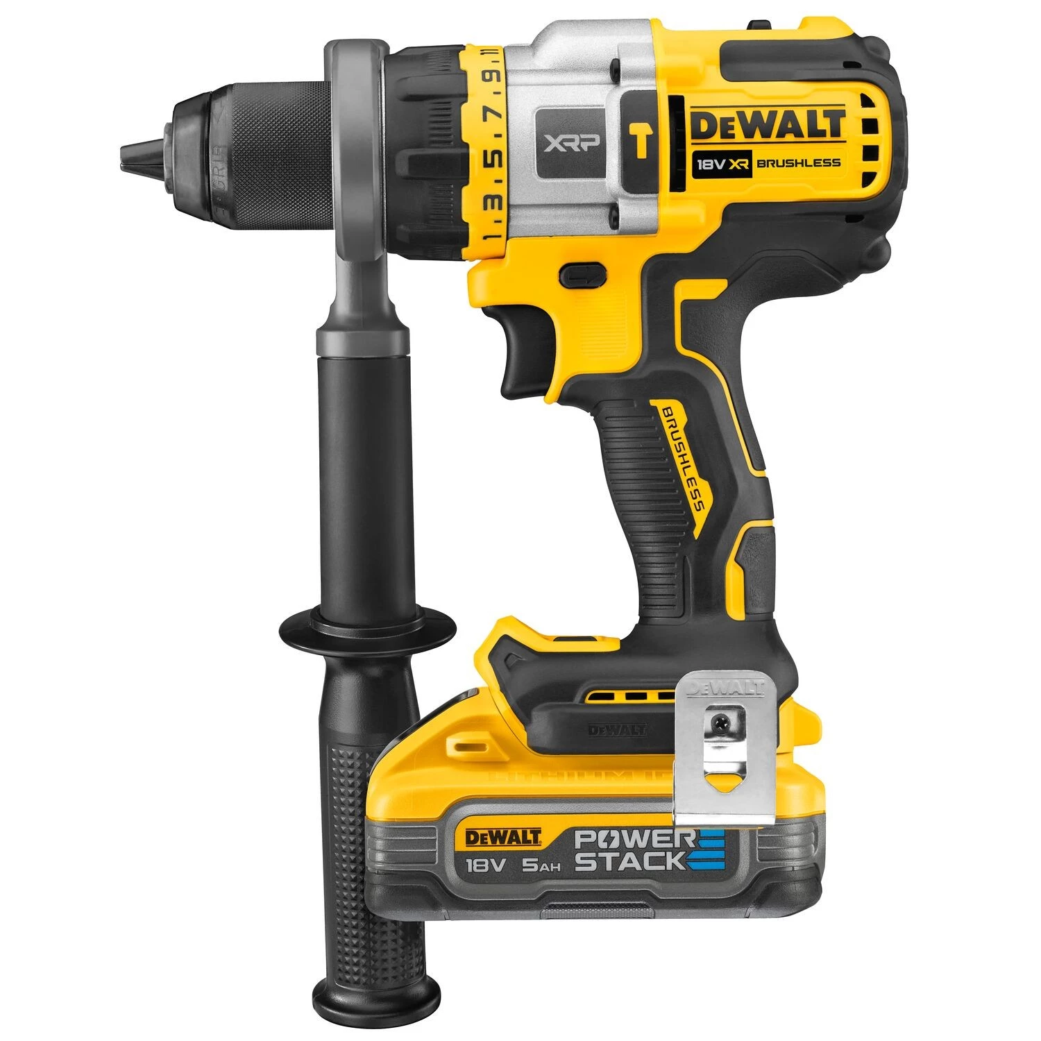 DeWALT DCD999H2T 18V Li-ion Accu Klopboor-/schroefmachine Set (2x 5.0Ah Accu) In TSTAK - 126Nm thumbnail 3
