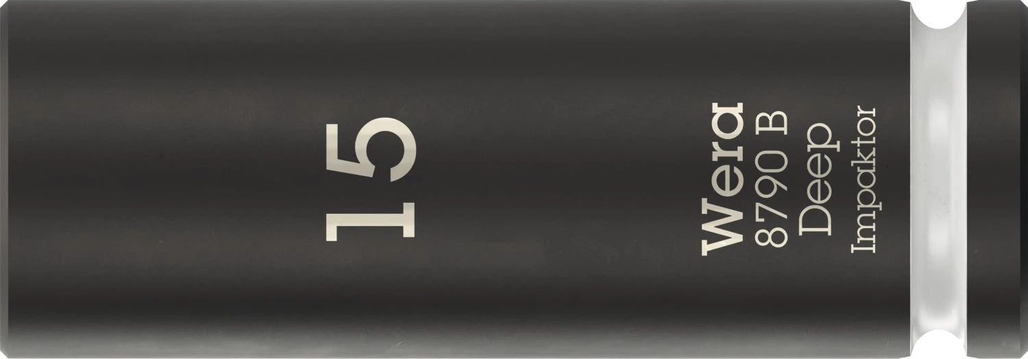 Wera 05005556001 8790 B Impaktor Deep Lange Krachtdop - 3/8"- Zeskant - 15 X 63mm