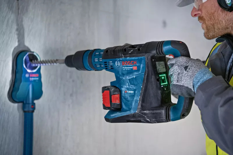 Bosch GBH 18V-40 C 18V Li-ion Accu Boorhamer Set (2x 5.5 Ah) In XL-Boxx - 9J - 40mm - Detailed view of the product