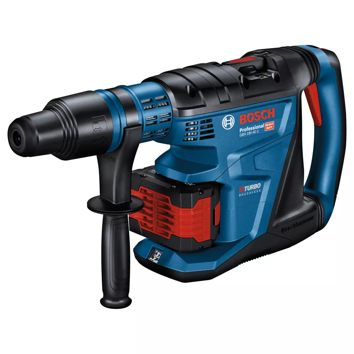 Bosch Professional GBH 18V-40 C Accu boorhamer - BITURBO - Met 2x 18V (5.5Ah) accu's en lader - In XL-Boxx