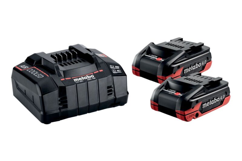 Metabo 685306000 18V Li-ion Accu Starterset (2x 8.0Ah Accu) + Lader In x (LiHDX)